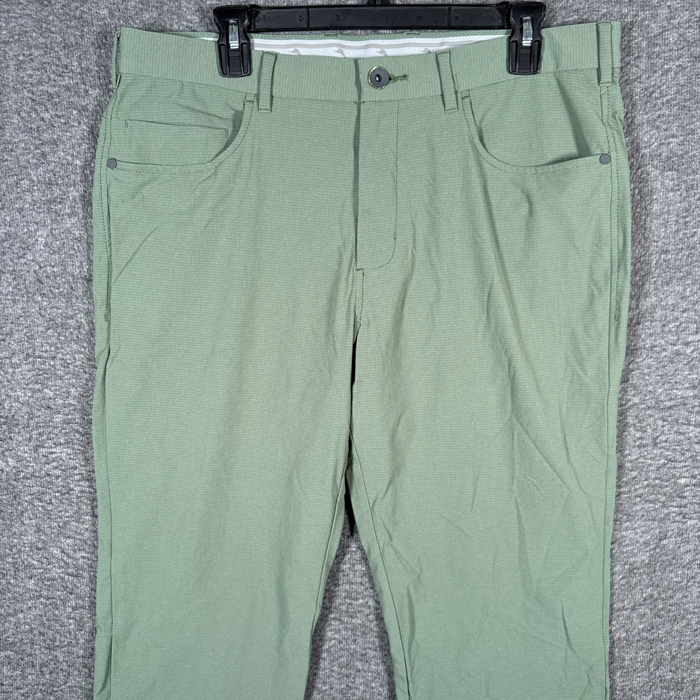 Tommy Bahama Chip Shot Pants Mens 35x34 Green Island Zone Golf Performance